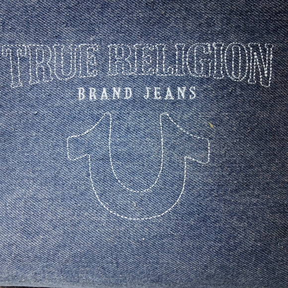 TRUE RELIGION Women's Cosmetic Toiletry Travel Bag Denim BRAND-NEW w/tag - Picture 4 of 8